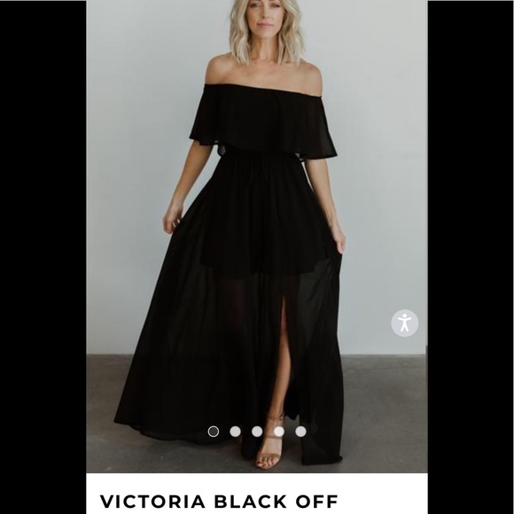 Baltic Born Dresses & Skirts - XXL Victoria Black Off the Shoulder Maxi